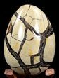 Septarian Dragon Egg Geode - Black Crystals #37293-3